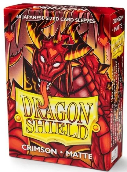 DRAGON SHIELD JAPANESE MATTE SLEEVES - CRIMSON (60 SLEEVES)